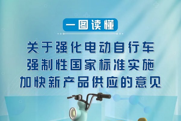 一圖讀懂《關(guān)于強(qiáng)化電動(dòng)自行車(chē)強(qiáng)制性國(guó)家標(biāo)準(zhǔn)實(shí)施 加快新產(chǎn)品供應(yīng)的意見(jiàn)》